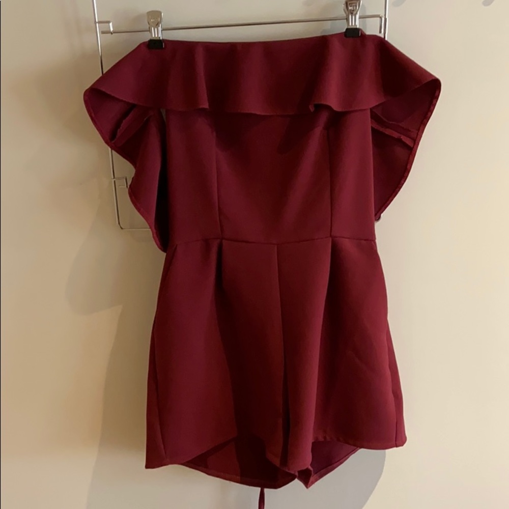 Urban Outfitters romper with bow tie back